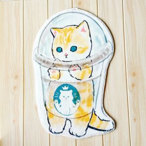 พรมแมว เกรดเอ พรมแต่งห้อง ขนแคชเมียร์เทียม ขนนุ่ม ลายแมว น่ารัก พรมเช็ดเท้ารูปแมว พรมยาวข้างเตียง สไตล์มินิมอล พรมหน้าห้องน้ำ