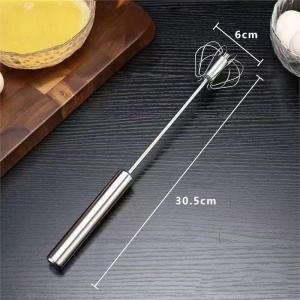 Semi-Automatic Egg Beater Self-Turning Hand Mixer Whisk Durable Kitchen Essential for Cake Baking