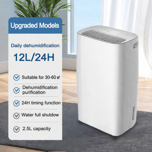 HAILANG 12L smart dehumidifier powerful negative ion purification dehumidifier suitable for 30-90㎡