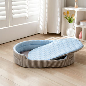 direct supplier of summercooling beds for small and medium-sized dogs suitable for all seasons cat and dog ice silk cooling beds