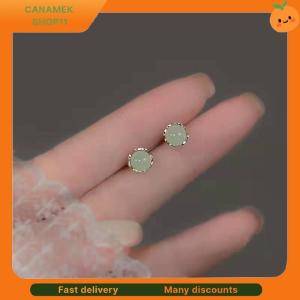 READY 18k Saudi Gold Pawnable Hetian Jade Pendant Bringing Wealth and Good Luck Lucky Necklace Womens Light Luxury Temperament Clavicle Chain