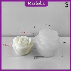 Mazhaha Flower Silicone Candle Mold 3D Peony Flower Soap Gypsum Resin Casting Mould DIY Chocolate Cake Baking Tool Wedding Gift