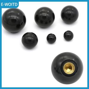 【E-WOITD】 Sporter Black plastic M4 M5 M6 M8 M10 M12 thread ball shaped head clamping nuts knob