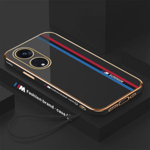 Hontinga Casing Case For OPPO Reno8 T Reno8T Reno 8T 5G 4G Case Fashion Racing Luxury Chrome Plated Soft TPU Square Phone Case Full Cover Camera Protection Anti Gores Rubber Cases For Boys