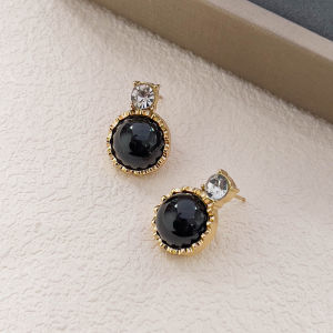 Fashionable Ring Gift 高级感精致耳钉气质耳饰女秋冬ins冷淡风耳环N0853