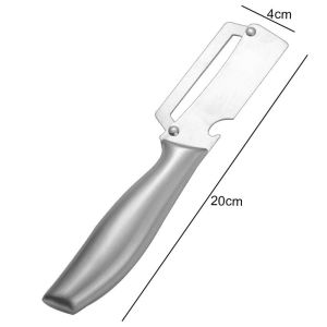 Thép không gỉ dày sắc nét Dụng cụ bóc vỏ cái mở nắp chai hộ gia đình Trái Cây Rau dứa khoai tây mía Peeler dụng cụ nhà bếp