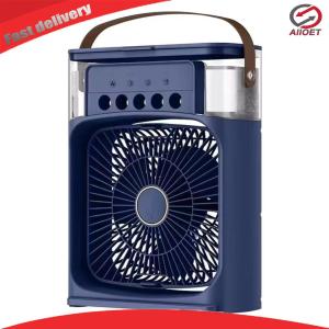 【Alloet】 USB Powered 3-in-1 Stand Fan with Spray Function and Adjustable Speed for Indoor Outdoor Use Compact and Lightweight