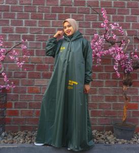 Jas Hujan Gamis Dewasa Ponco Muslimah / Jas Hujan Wanita Dewasa / Jas Hujan Gamis / Jas Hujan Ponco
