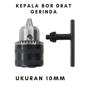 Kepala Bor Untuk Gerinda Tangan M10 x 1.5 Chuck Kepala Bor 10mm Drat Gerinda