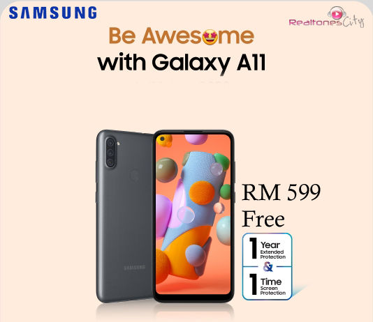 Samsung Galaxy A11 Free Year Extended Protection+1 Time
