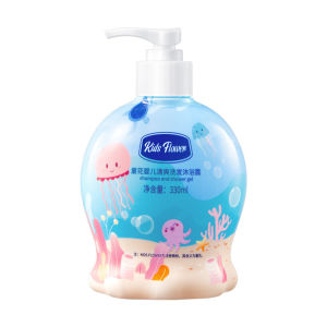 【1-3 Days Delivery】500ML / 260M  / 330ML 2 in 1 Body Wash& Shampoo for Baby Moisturizing Skin Milk Shower Gel for Kids