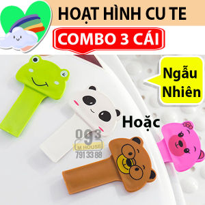 Combo 3 Miếng Dán Mở Nâng Đóng Nắp Bồn Cầu Tránh Vi Khuẩn Cao Cấp