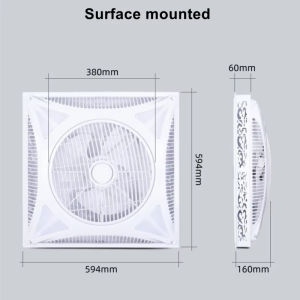 【Ship Today】Recessed Ceiling Fans/Wall Mounted Circulating Fans/Remote Control/High Power Inverter Fans Suitable For Homes Offices Schools Living Rooms Etc Integrated Into Drywall Concealed Installation