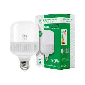 Combo 5 Bóng Đèn LED trụ thường Mỹ Linh Đui E27 Siêu Sáng Tiết Kiệm Điện Bảo Hành 12 Tháng