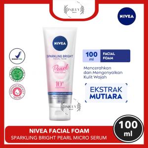 NIVEA Facial Foam Sparkling Bright 100ml - Mencerahkan & mengenyalkan kulit wajah