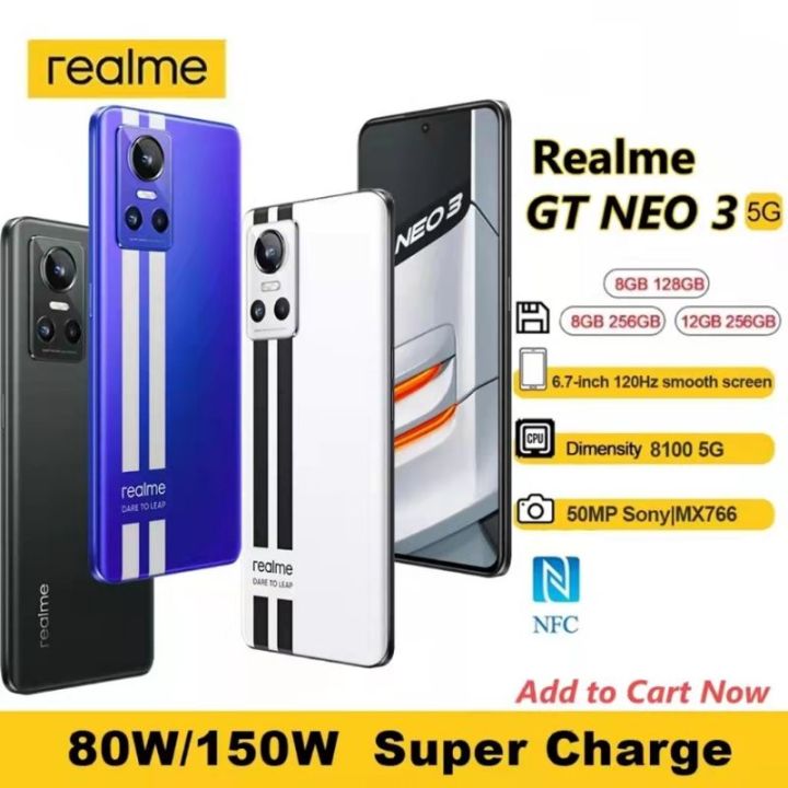 Realme GT Neo3 80W Neo 3 150W 5G Smartphone No COD | Lazada PH
