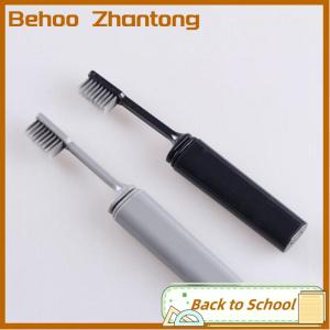 Behoo แปรงสีฟันขนนุ่มสำหรับใช้ในห้องน้ำแบบพกพาแปรงสีฟันพับได้สำหรับเดินทาง