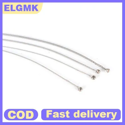 ELGMK สายเบสไฟฟ้าชุดอุปกรณ์เหล็กชุบนิกเกิล4สายกีตาร์