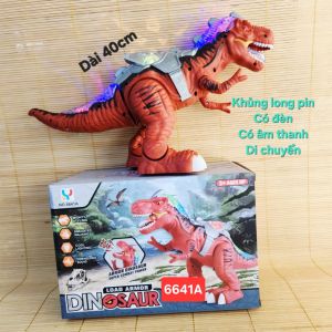Đồ Chơi Trẻ Em Cao Cấp - (Có hỏa tốc TPHCM) Khủng Long Pin Lưng Đèn 6641A