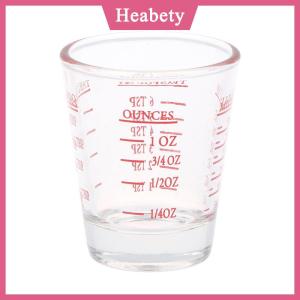 Heabety 1PC 30 ml thủy tinh đo cup với quy mô bắn thủy tinh lỏng thủy tinh ounce cup