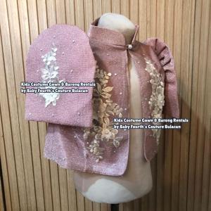 Buwan ng Wika Embroidered Modern Filipiniana Bolero for Kids Cultural Formal Events Philippines