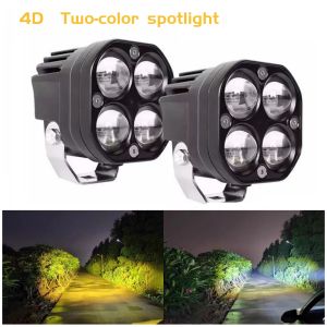 Astront 2PCS 40W LED Laser Gun LED Light Spot Light Headlight Headlight IP68 Convex Mirror Yellow White Light Waterproof