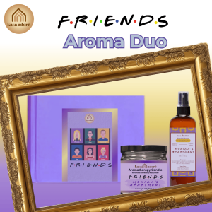 Kasa Adore | CHANDLER & JOEY | Friends Duo | Candle with Room & Linen Fragrance Spray