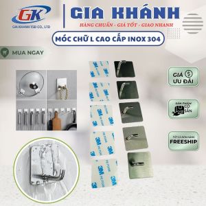 móc móc treo móc treo đồ Móc Dán Chịu Lực Chữ L – Keo 3M Siêu Dính
