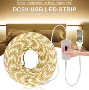 Angelila DC 5V Lamp USB Motion LED Backlight LED TV Kitchen LED Strip Hand Sweep Waving ON OFF Sensor Light diode lights Waterproof for TV Background Mirror Bedroom Wardrobe Kitchen Cabinet