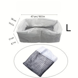 Reusable Cat Litter Box Liners Hands-Free Feces Filter for Hygienic Pet Litter Box Cleaning 10pcs