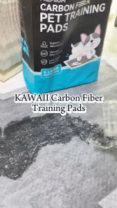 DONO Carbon Fiber Pet Pee Pads with Odor Control Leak-Proof KAWAII Training Pads 8 Packs Per Box