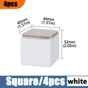 Onuobao (Một bộ 4) miếng đệm nâng cao đồ nội thất chống mài mòn bàn chống trượt nâng cao thảm bảo vệ sàn bàn sofa giường đệm chân chống trượt