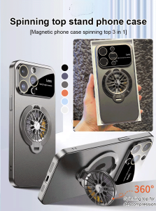 Unzip magnetic Apple 14 large window rotating mirror guard case