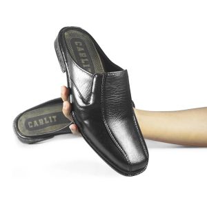 Sepatu Sandal Selop Pantofel Slop Pria Cocok Untuk Formal Dan Santai Warna Hitam MDT 07
