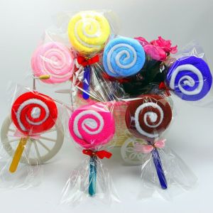 Micro Fabric Cake Towel Lolipop Cake Shape Wedding New Year Christmas Gifts Novelty Items Goodies Murah Doorgift Bajet