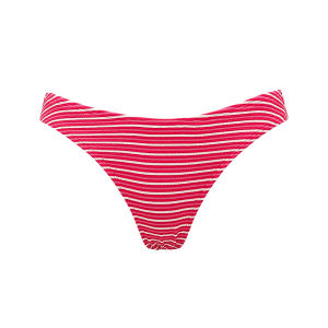 YUKARI SWIM 2 Piece Bikini Red ชุดว่ายน้ำ เอวสูง บิกินี่ ชุดชายหาด นุ่มสบาย ซัมเมอร์ ฟองน้ำเสริมหน้าอกถอดเปลี่ยนได้ แห้งเร็ว สไตล์ฝรั่งเศส สายฝอ รุ่นใหม่