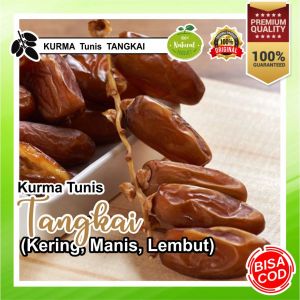 KURMA TANGKAI TUNIS / TUNISIA KERING MANIS KRENYES ENAK uk. 250GR  100% ASLI KUALITAS PREMIUM KORMA TANGKAI uk. 250 GR non 1KG