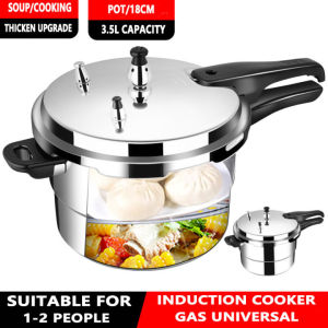 【Manila delivery】 pressure cooker 3L/4.3L/5.2L/7.3L/9L pressure cooker，304 stainless steel pressure cooker pressure cooker a variety of configurations 18-26CM to choose from thick pot high-quality pressure cooker