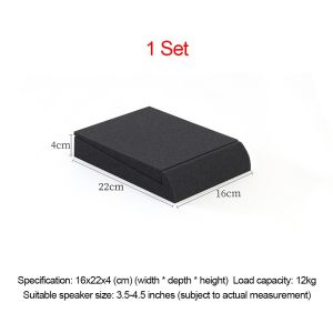 MARINI 1/2Sets Shock Absorbing Speakers Isolation Pad Sound-absorbing Hardened Acoustic Foam Pad  Remove Resonance Shockproof Mat Desktop Monitor Speaker