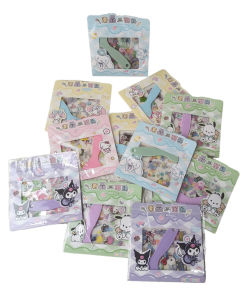 Stiker Momo READY 1BOX/100 Lembar Transparant Anti Air Motif Lucu