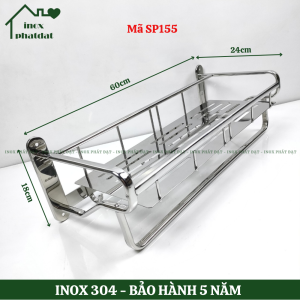 Kệ nhà tắm INOX 304 PHÁT ĐẠT kệ để xà bông để đồ phòng tắm rổ đựng chai dầu gội (SP153.154.155.156)