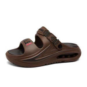 Free Shipping Light Luxury 2026 Summer One-Strap Perforated Sandals Thick-Soled Non-Slip Beach And Outdoor Sandals Slip-On Sandals For Outdoor Wear