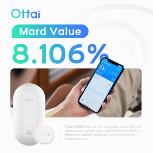 Ottai Continuous Glucose Monitoring System Complete Set Blood Glucose Meter 24 hours No Finger Pricking