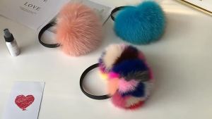 Winter Women Warm Real Fox Fur Earmuffs Girls Earlap Ultralarge Imitation Ladies Plush Ear Muff2026