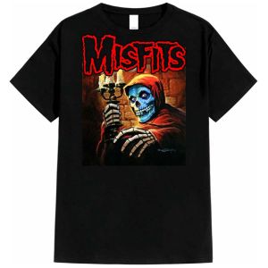 T-Shirt Kaos Atasan MISFITS LOGO Kaos Distro Musik BAND Bahan 24s