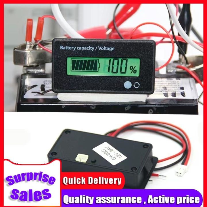 WIP Affichage Intelligent Du Niveau De Batterie GY-6ST Tension Applicable 12-84V Avec Fonction D