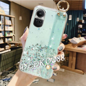 Ready Stock Phone Cell Case for OPPO Reno10 Pro Plus Pro+ 5G 2023 New Handphone Casing with Wristband Transparent Softcase Star Space Back Cover Cases Reno 10 10Pro Reno10Pro+