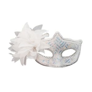 SEJUE4373 Sequin Halloween Party Feather Plastic Masquerade Facial Accessories Party Costume Flower Ladies