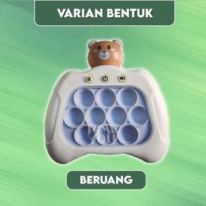 Pop It Elektronik Push Bubble Game Console Fidget Toys LED Menghilangkan Stress Quick Push