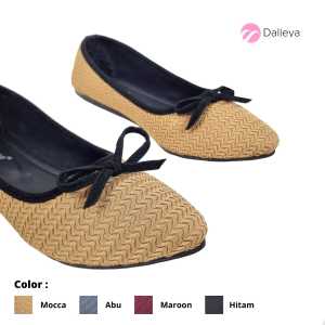 DALLEYA COLLECTION - Nova Sepatu Teplek Wanita Bahan Canvas